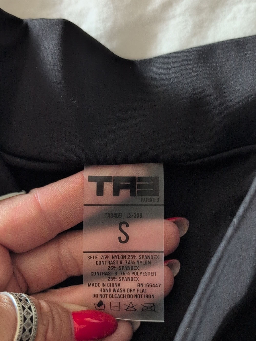 TA3 Mini Ruched Skirty Contour Black/White - Picture 4 of 4